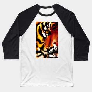 Tiger face Baseball T-Shirt